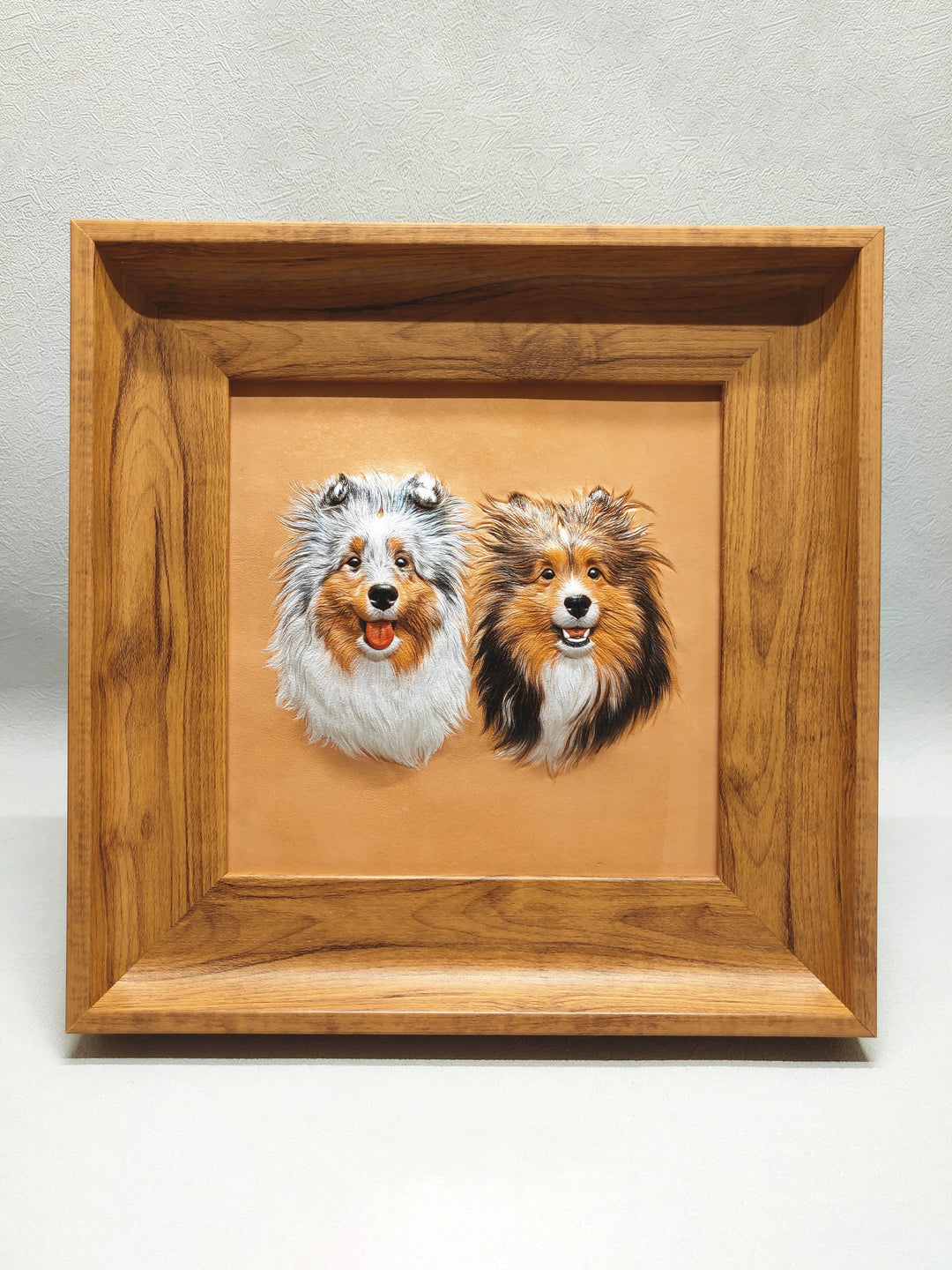 Handcrafted 3D Leather Carved Portrait Frames