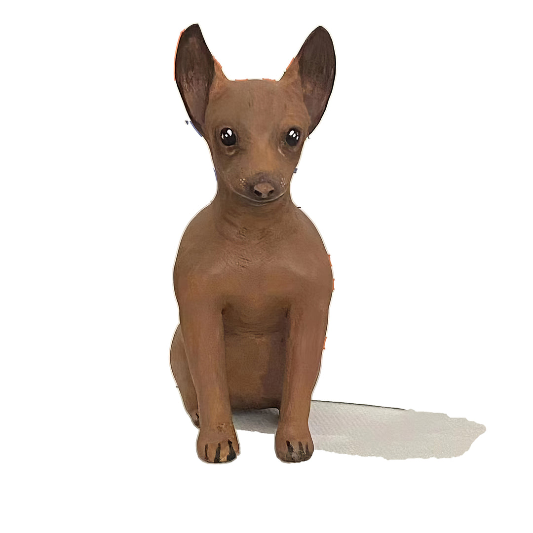 Custom Handmade Cartoon-Style Wood Carved Pet