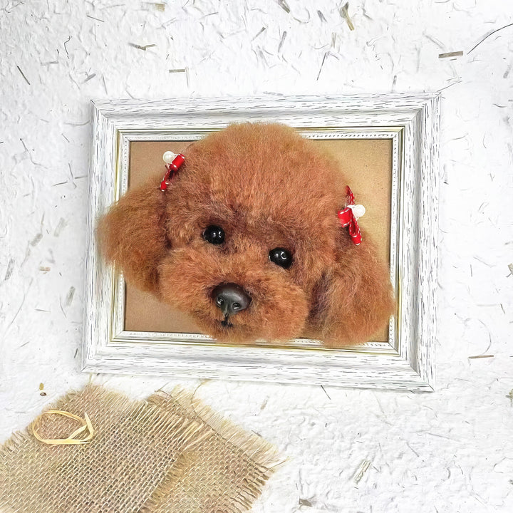 3D Wool Felt Pet Portrait