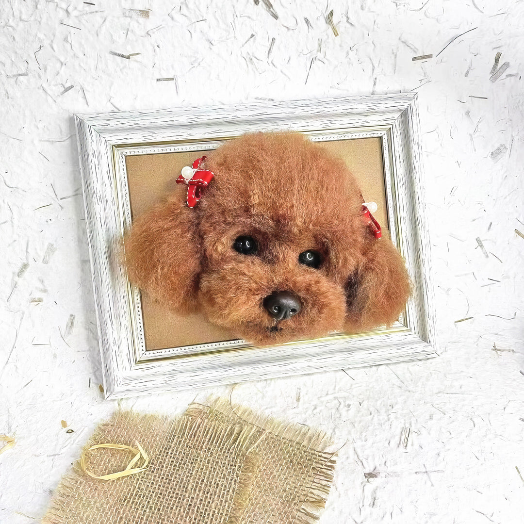 3D Wool Felt Pet Portrait