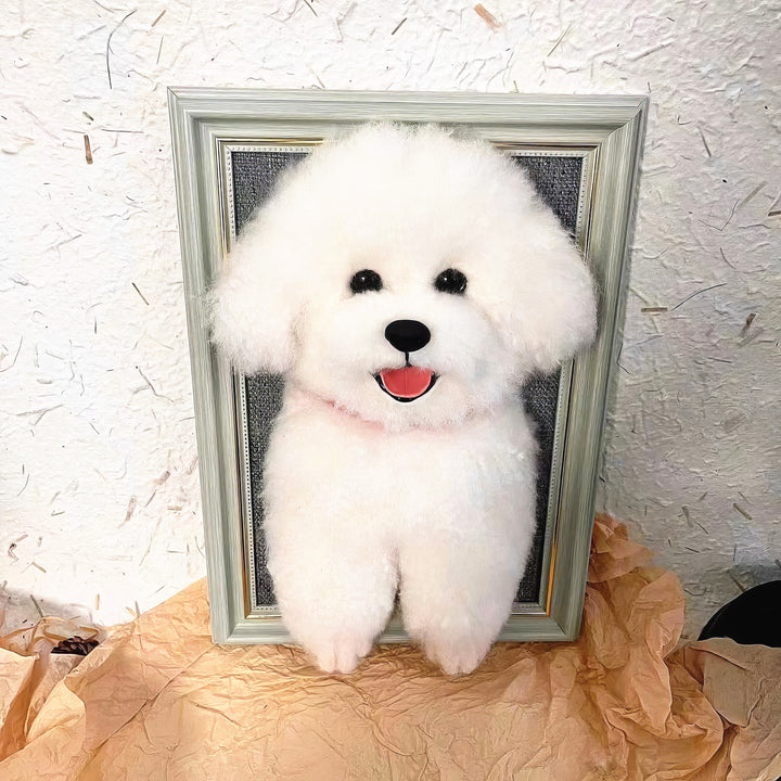 3D Wool Felt Pet Portrait