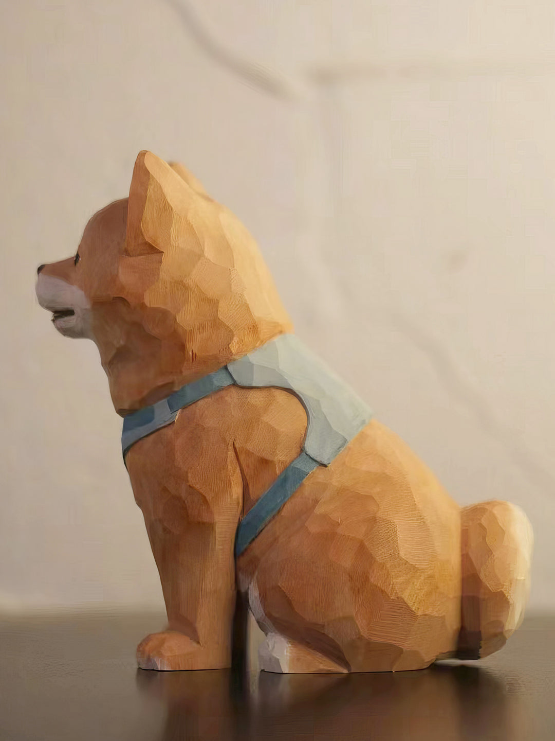 Custom Handmade Realistic-Style Wood Carved Pet