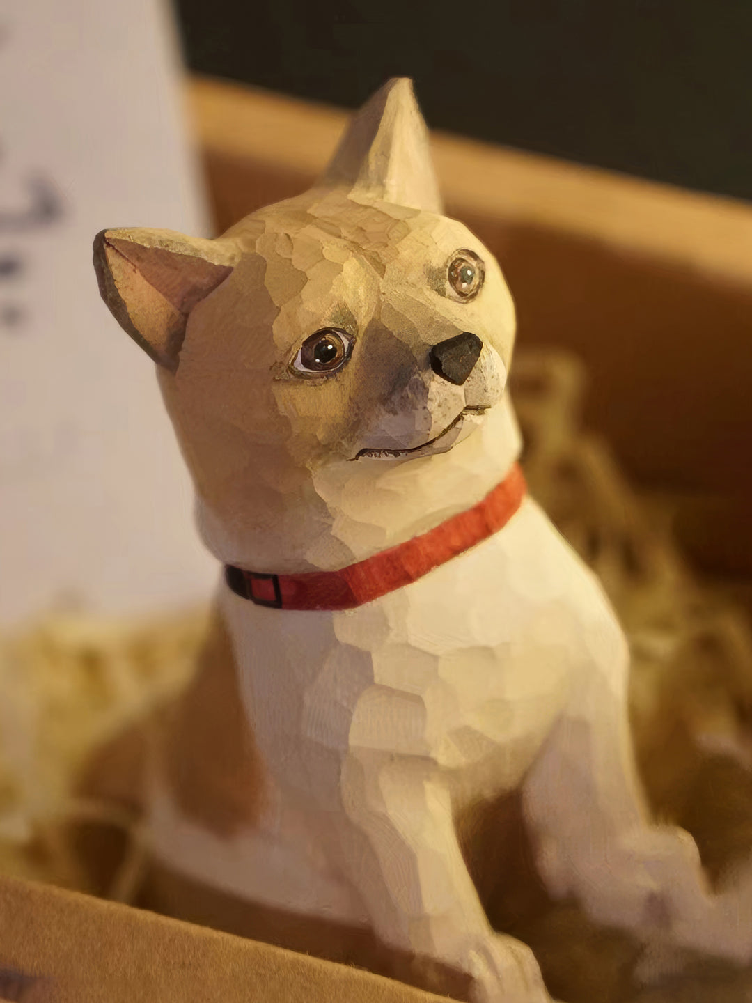 Custom Handmade Realistic-Style Wood Carved Pet