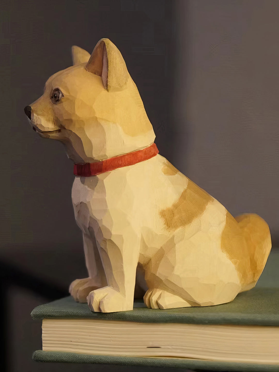 Custom Handmade Realistic-Style Wood Carved Pet